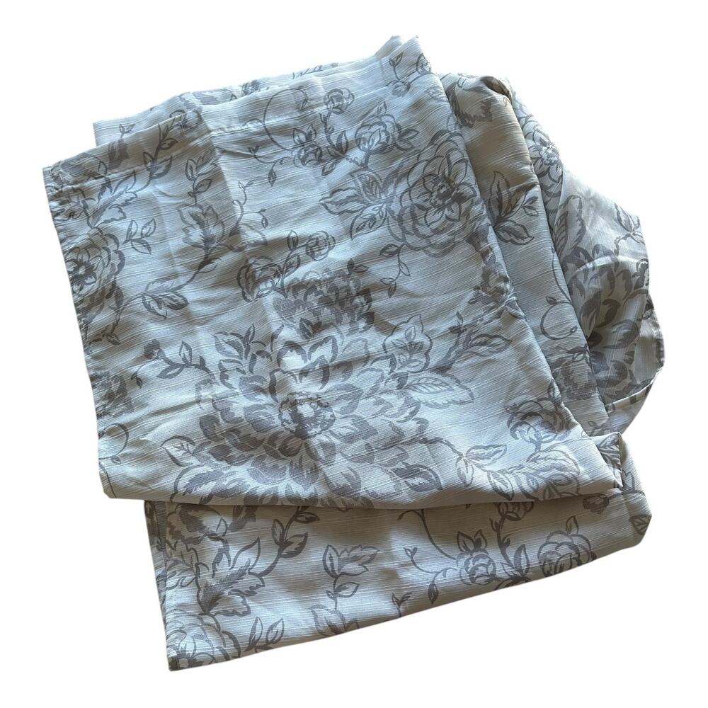 Aprima Better Home Shower Curtain 72x6 Cream Grey Floral Classy Luxury Bathroom
